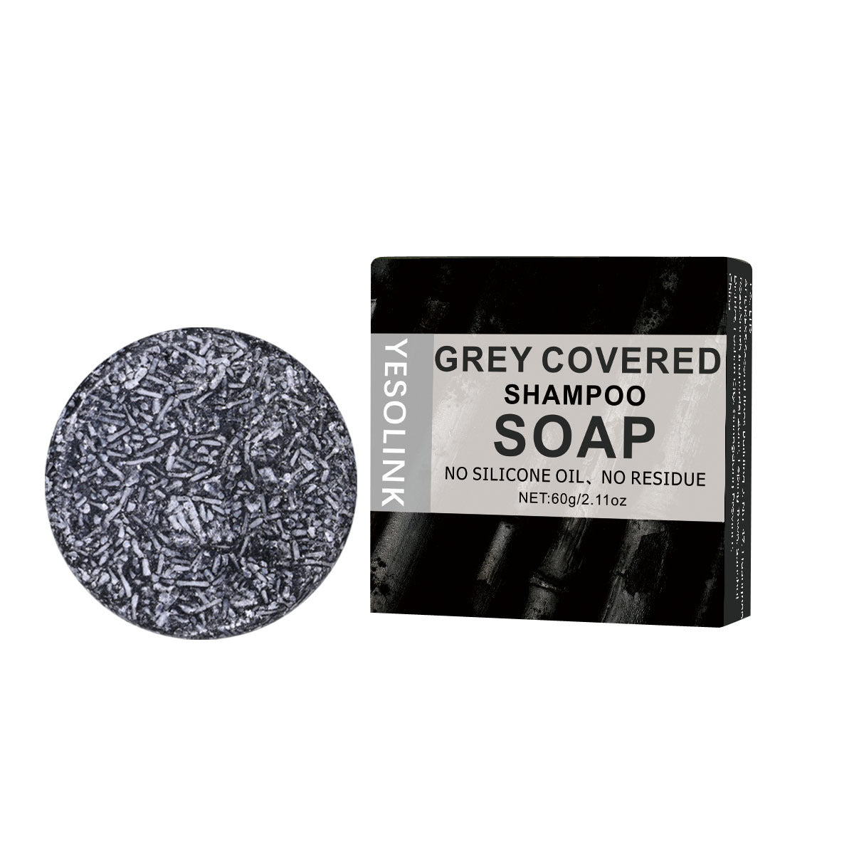 Polygonum Multiflorum Black Sesame Bamboo Charcoal Shampoo Soap