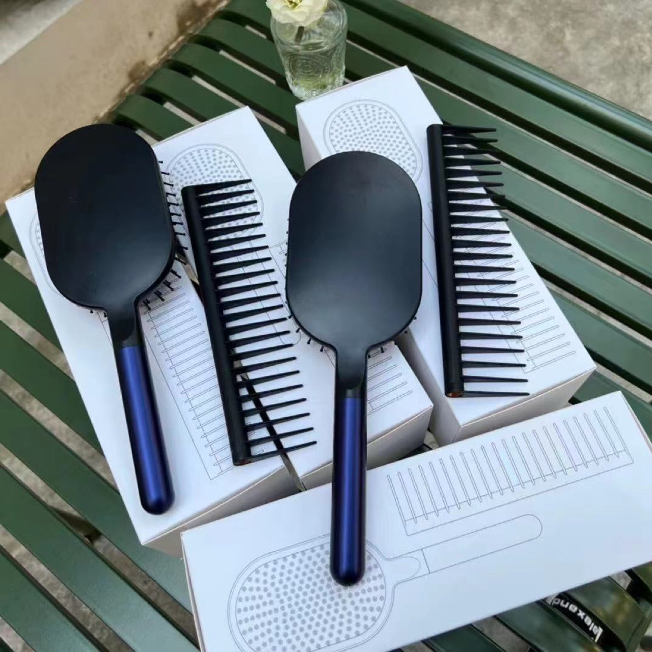 Air Cushion Comb Prussian Massage Wide Tooth Two-piece Gift Box