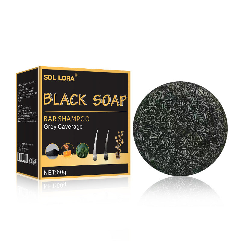 Black Thick Hair Care Cleansing Scalp Supple Hair Hair Fixation Shampoo Soap