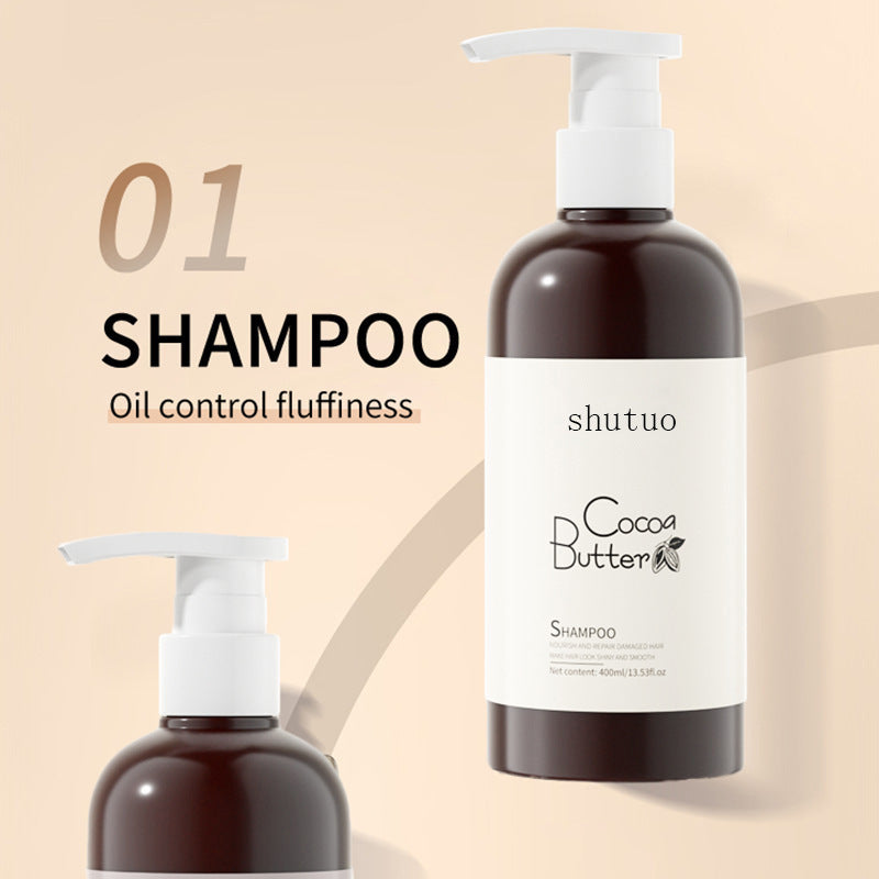 Cocoa Butter Shampoo Hair Conditioner Anti-dandruff Soft