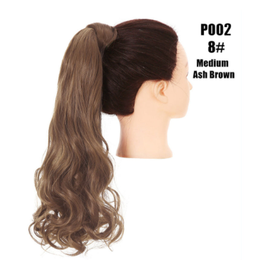 European And American Style Wig Fluffy Natural Ponytail