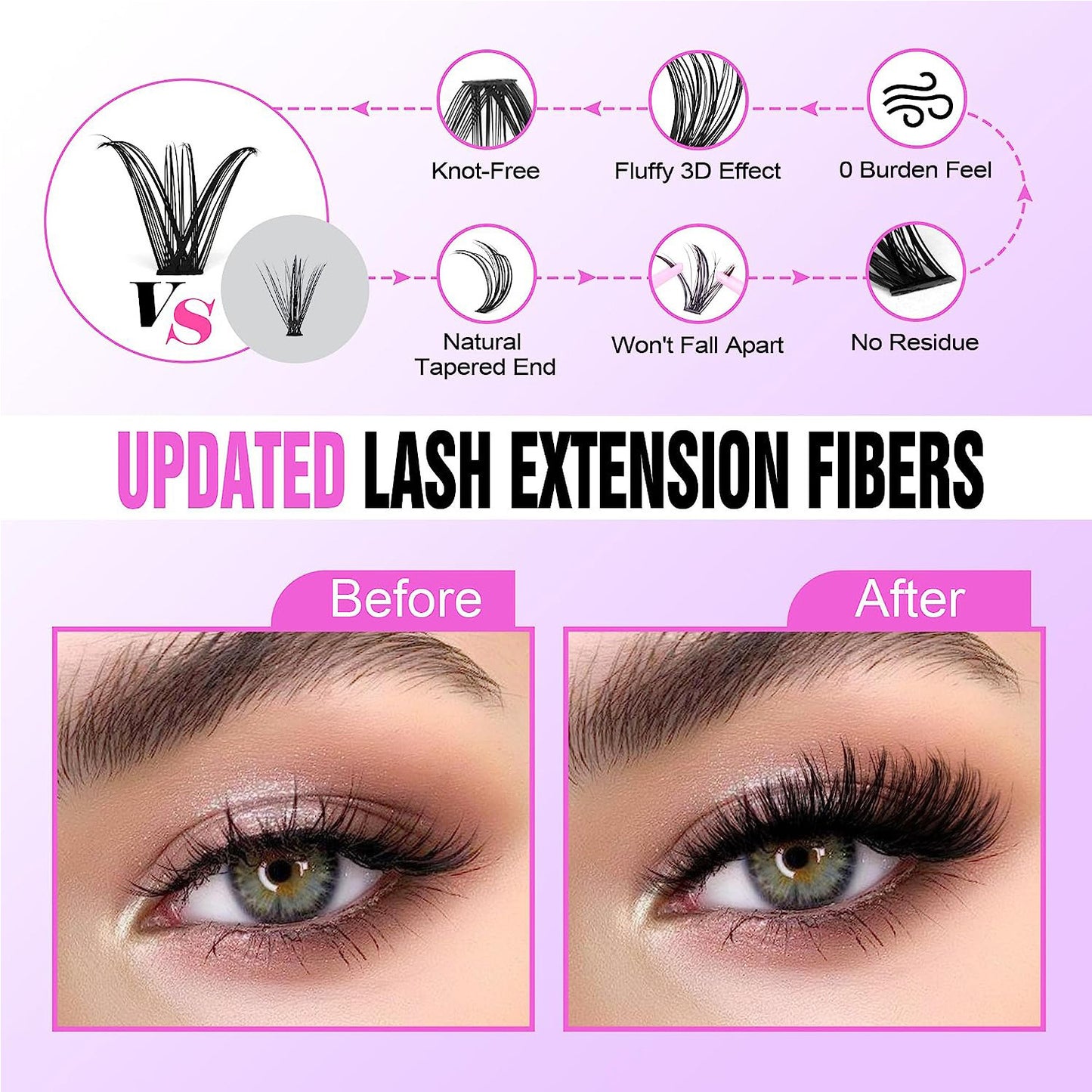 False Eyelashes 30D40D Eyelashes Mixed Suit