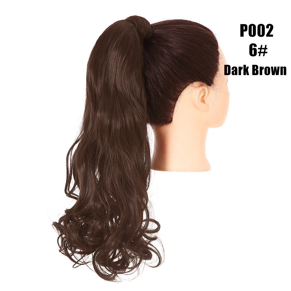 European And American Style Wig Fluffy Natural Ponytail