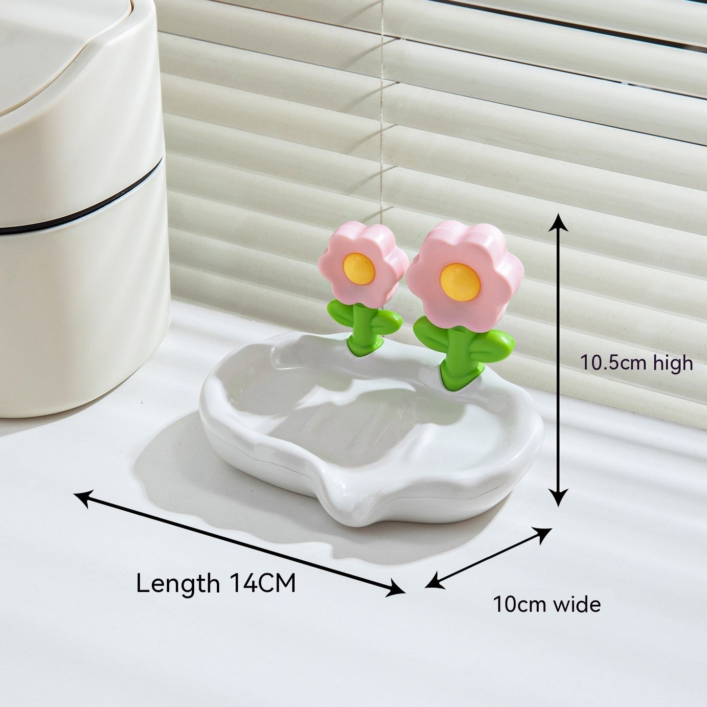 Draining Flowers Soap Dish Home Creative