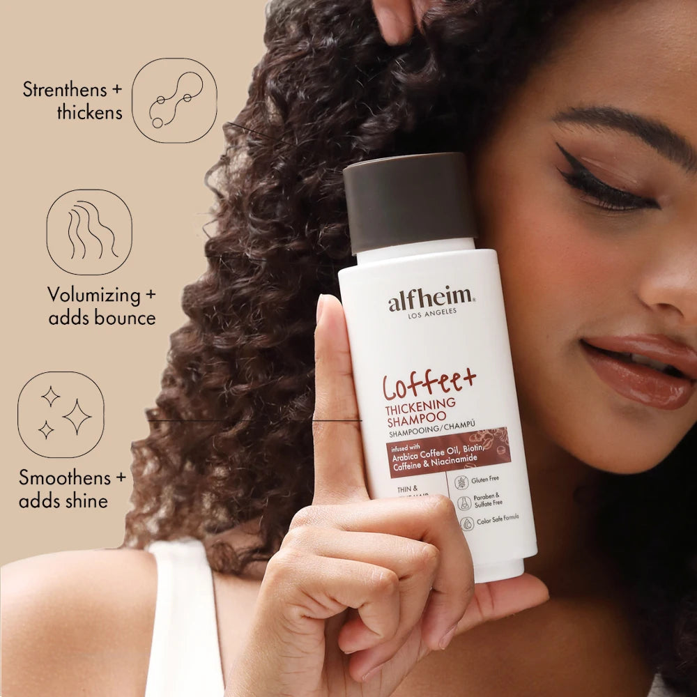 Coffee+ Thickening Hair Care Set – Shampoo, Conditioner, Hair Mask & Leave-In Conditioner