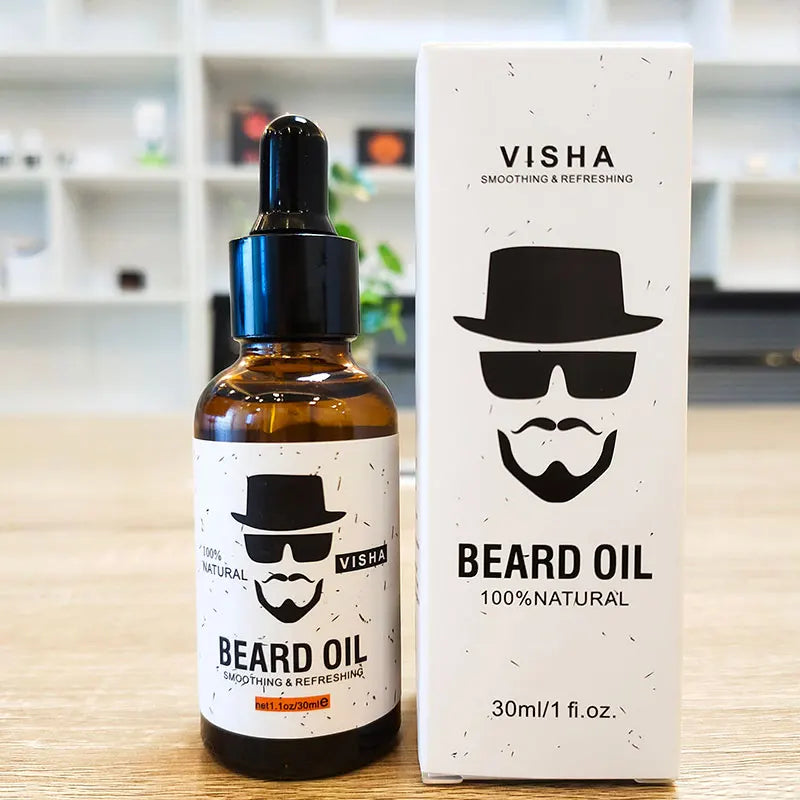 ENVISHA Beard Growth Serum Cream Essential Oil Natural Hair Loss Products For Men Beard Care Hair Growth Nourishing Moisturizing