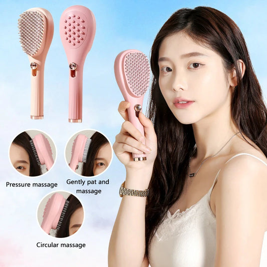 Massage Comb Self Clean Hair Brush Telescopic Hair Comb Scalp Massage Comb For Head Caring