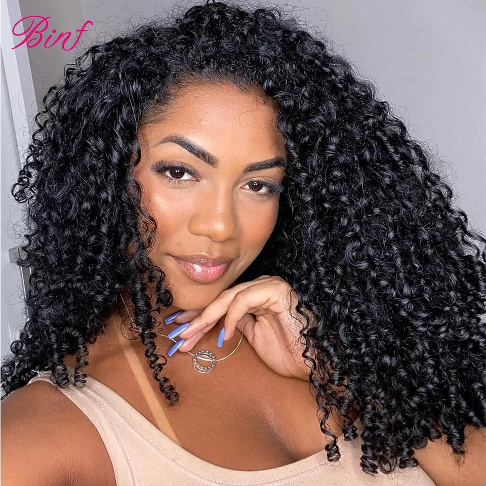 Pixie Curly Human Hair Bundles Deep Curly Hair Bundles Brazilian Raw Hair Weaving 8-40 Inch Human Hair Loose Deep Wave Bundles