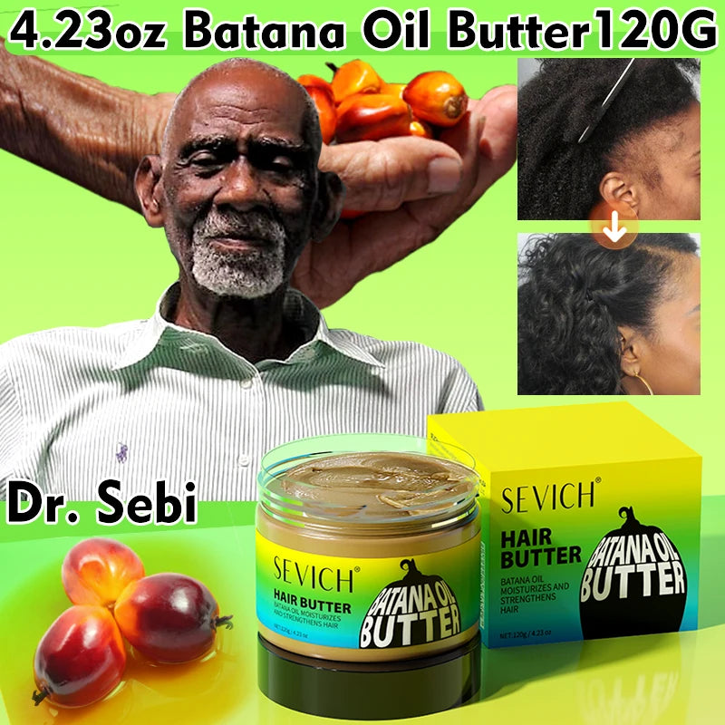 New 4.23oz Pure Batana Butter Hair Growth For Men & Women 120g Treating Hair Loss Anti-Breakage Batana Oil Hair Mask Hair Care