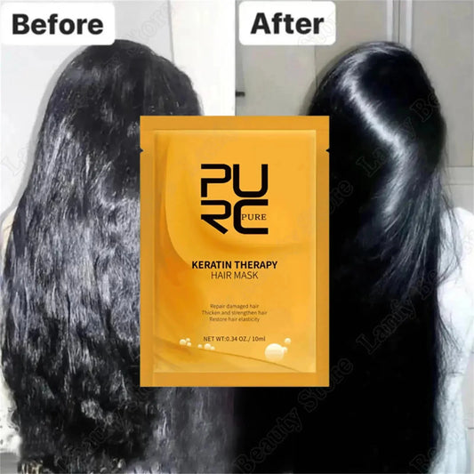 PURC Keratin Hair Mask Smoothing Straightenig Soft Repair Drying Damaged Frizz Hair Professional Women Nourish Hair Care Product