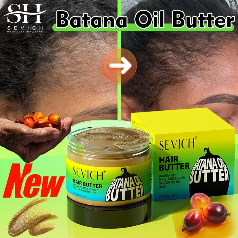 New 4.23oz Pure Batana Butter Hair Growth For Men & Women 120g Treating Hair Loss Anti-Breakage Batana Oil Hair Mask Hair Care