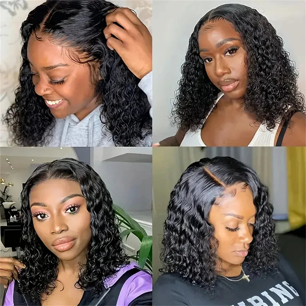 Glueless Wigs Ready to Wear Human Hair Wigs 100% Human Hair Lace Frontal Wig 13x4 Hd Lace Water Wave For Black Woman