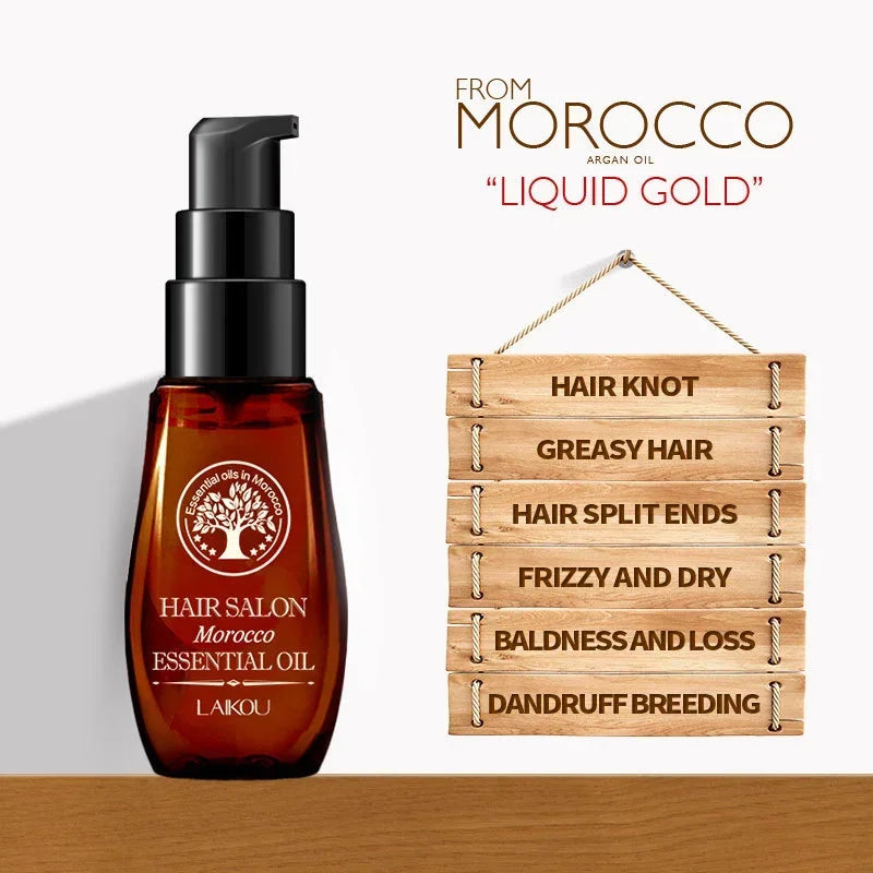 Morocco Argan Oil Hair Essential Oil  Hair Care Pure Anti Dry Multi-functional Repairs Frizzy Soft Smooth Deep Repair Keratin