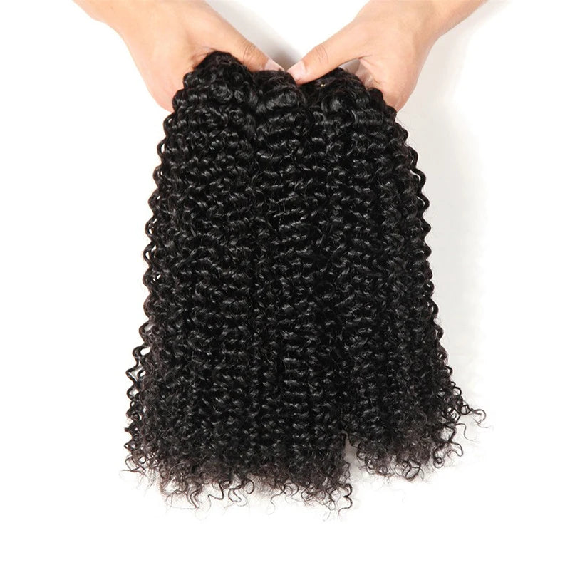 Original Human Hair Kinky Curly Bundles 100% Human Hair Raw Hair Brazilian Bundles On Promotion Human Natural Hair Extension