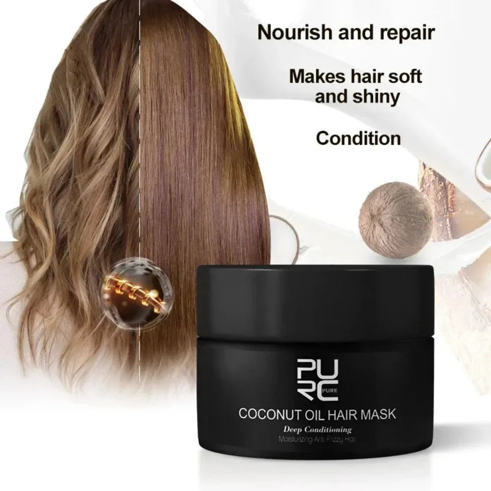 Magical Hair Mask Repair Damage Frizzy Soft Anti-loss Smooth Shiny Hair Deep Moisturize Collagen Hair Treatment Care Penis