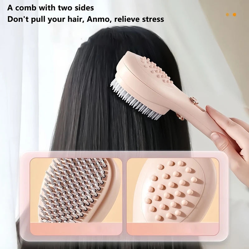 Massage Comb Self Clean Hair Brush Telescopic Hair Comb Scalp Massage Comb For Head Caring