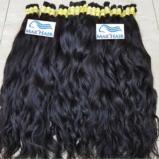 Body Wave Curly Human Hair Bulk Extension 100% Unprocessed Natural Fusion Virgin Human Hair Bundles No Weft For Braiding 30 Inch