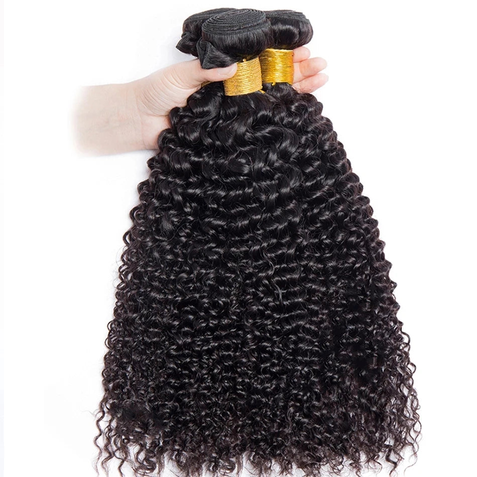 Original Human Hair Kinky Curly Bundles 100% Human Hair Raw Hair Brazilian Bundles On Promotion Human Natural Hair Extension