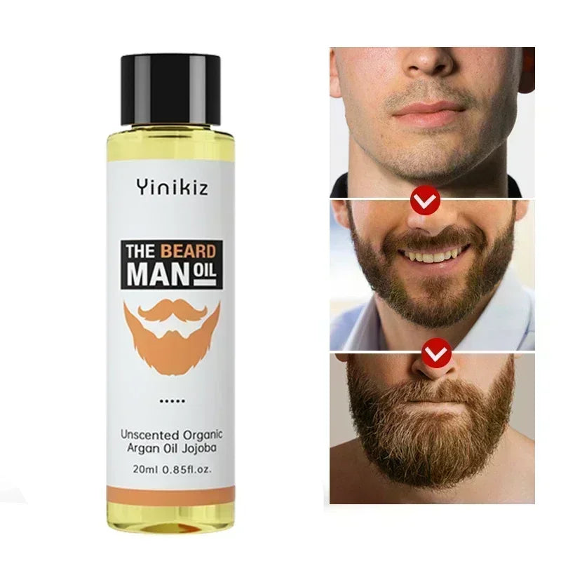 Beard Growth Oil for Men Hair Growth Products Thickener Nourishing Beard Grooming Treatment Beard Care Hair Loss Product