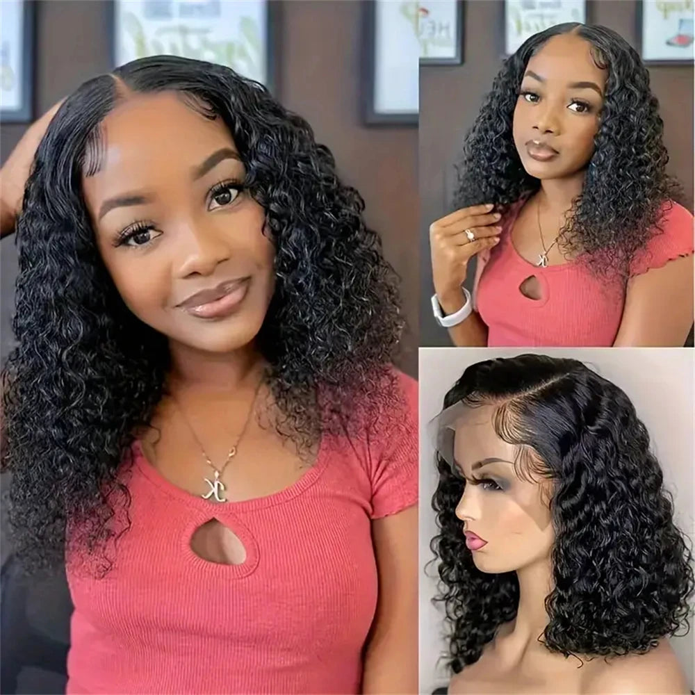 Glueless Wigs Ready to Wear Human Hair Wigs 100% Human Hair Lace Frontal Wig 13x4 Hd Lace Water Wave For Black Woman