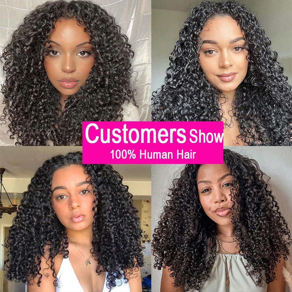 Short Pixie Curly Human Hair Bundle Brazilian Rose Bouncy Curly Soft Weave Thick Raw 100% Natural Hair 1/3/4 Pcs Options