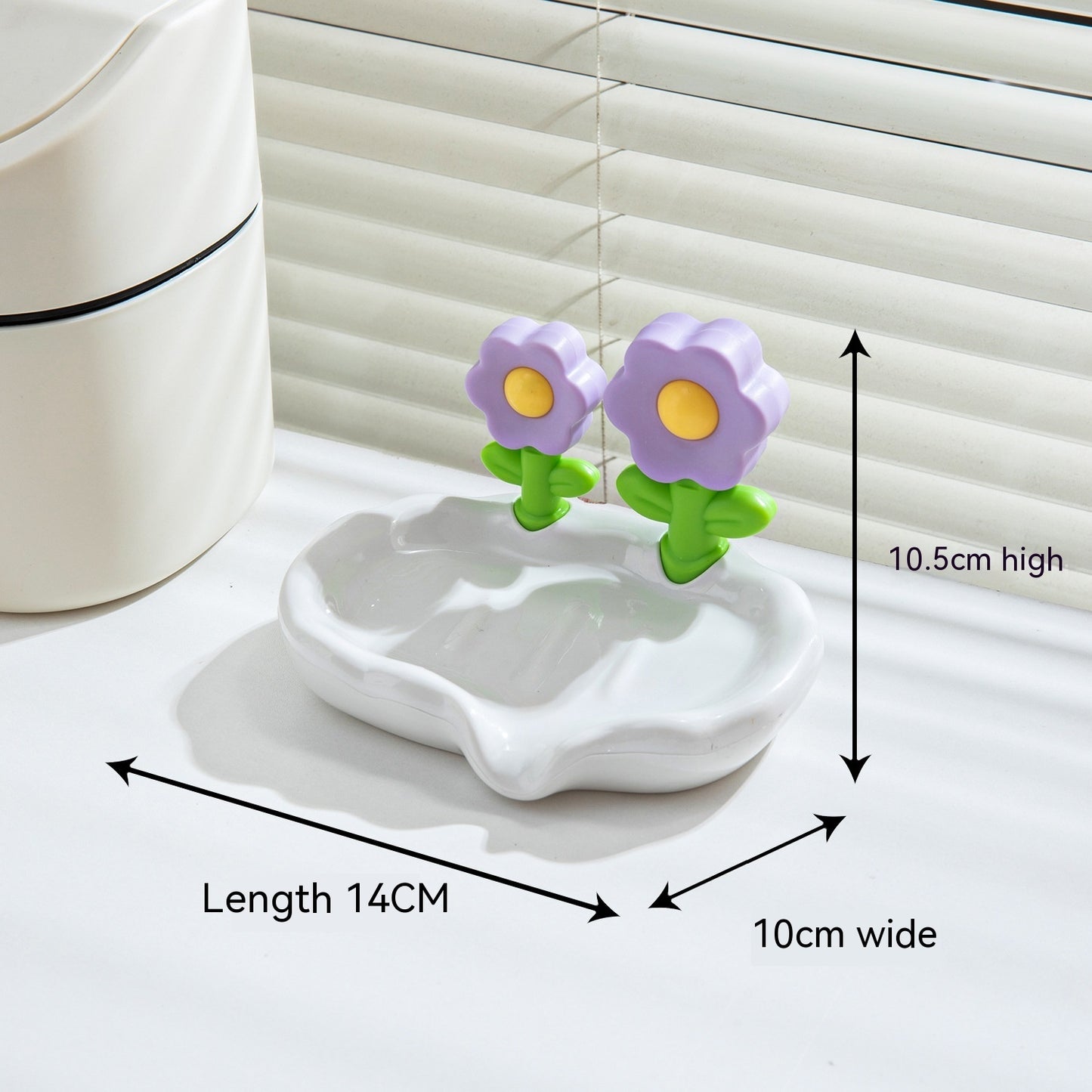 Draining Flowers Soap Dish Home Creative