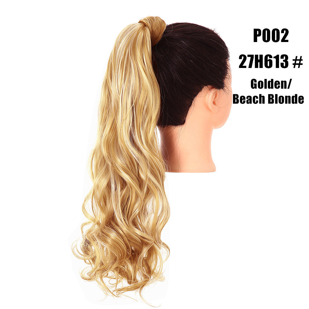 European And American Style Wig Fluffy Natural Ponytail