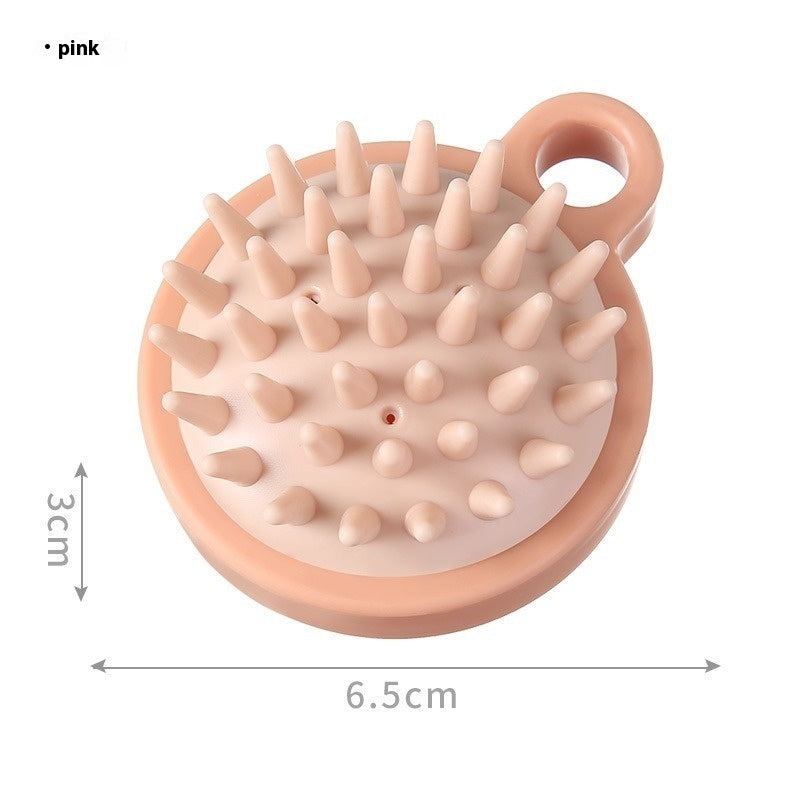 Household Shampoo Comb Head Brush Silicone Shampoo Massage Brush