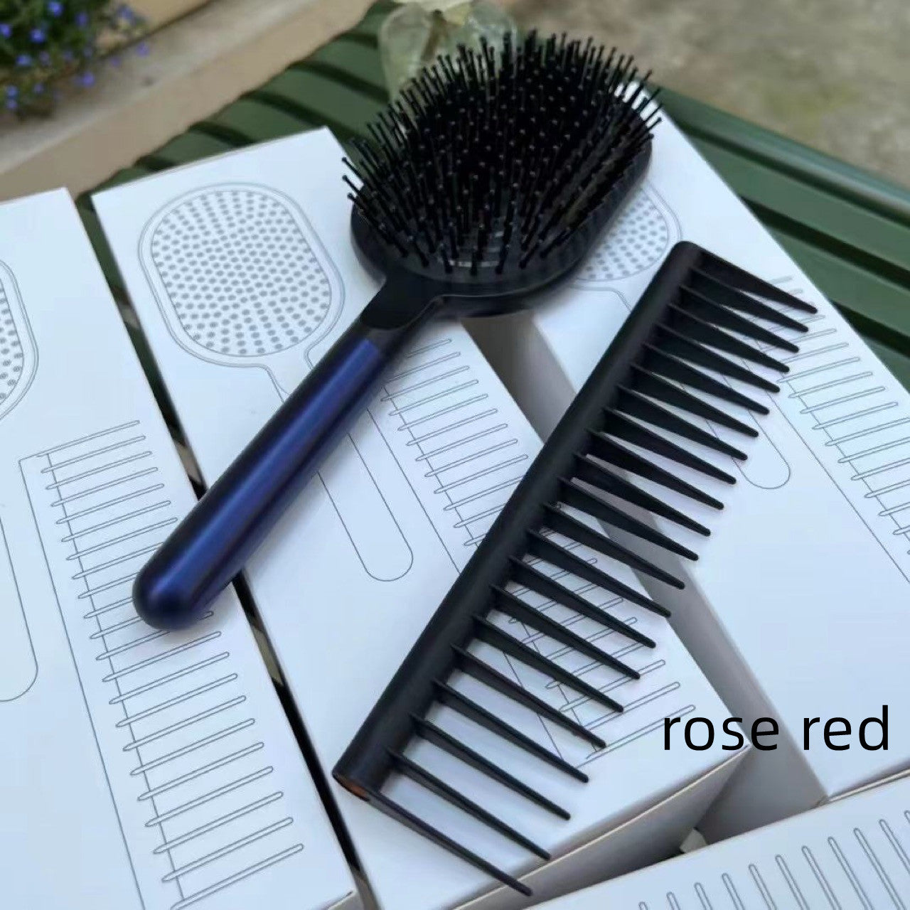 Air Cushion Comb Prussian Massage Wide Tooth Two-piece Gift Box