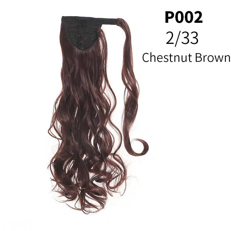 European And American Style Wig Fluffy Natural Ponytail